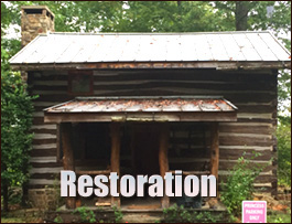 Historic Log Cabin Restoration  Hamilton, North Carolina